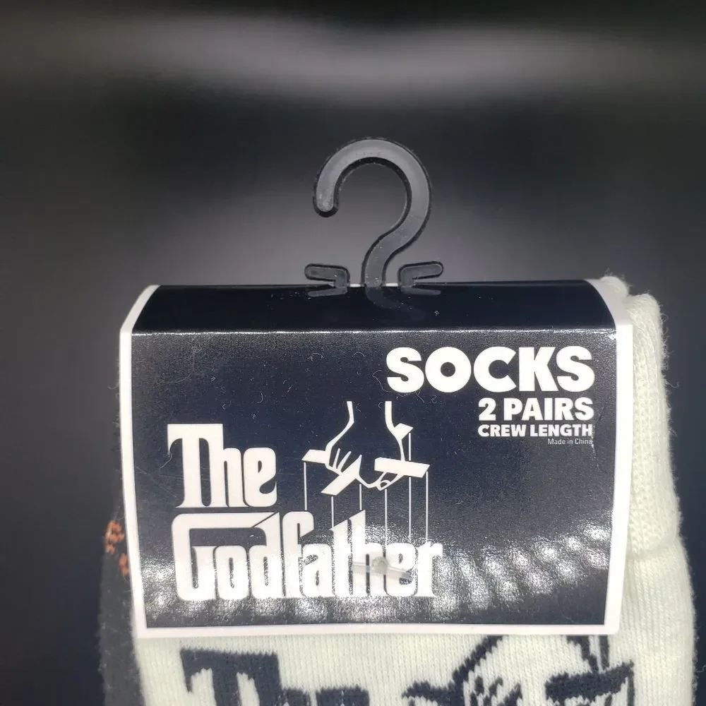 The Godfather crew socks 2 pairs Mafia boss socks